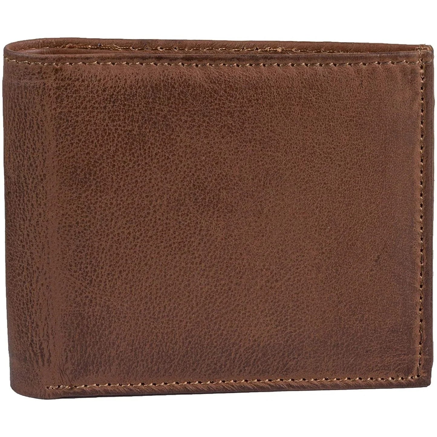 mens slim wallet in genuine cowhide leather with rfid protection