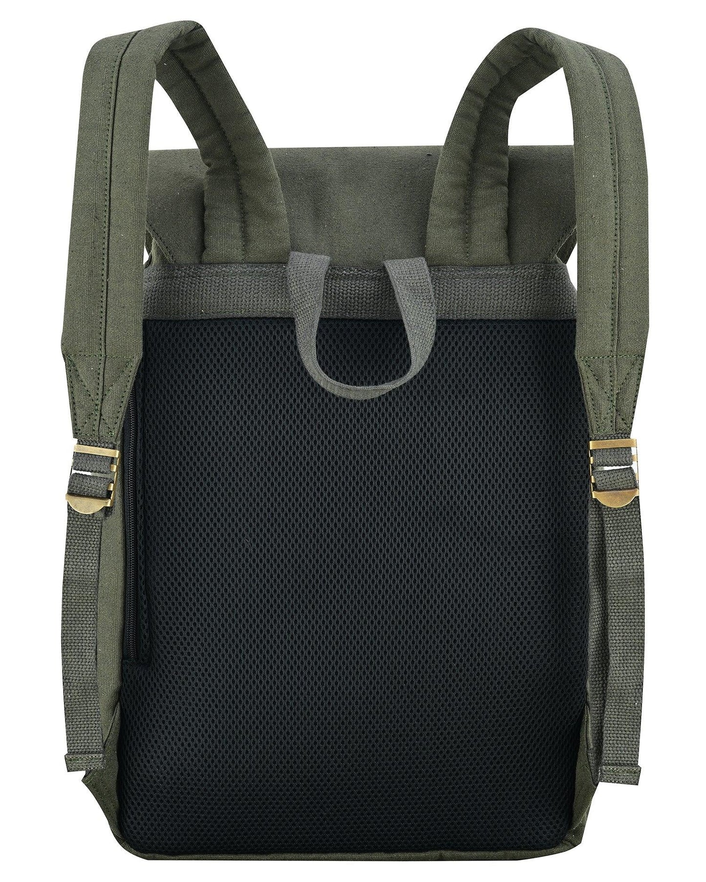 travel backpack – premium canvas & leather laptop backpack