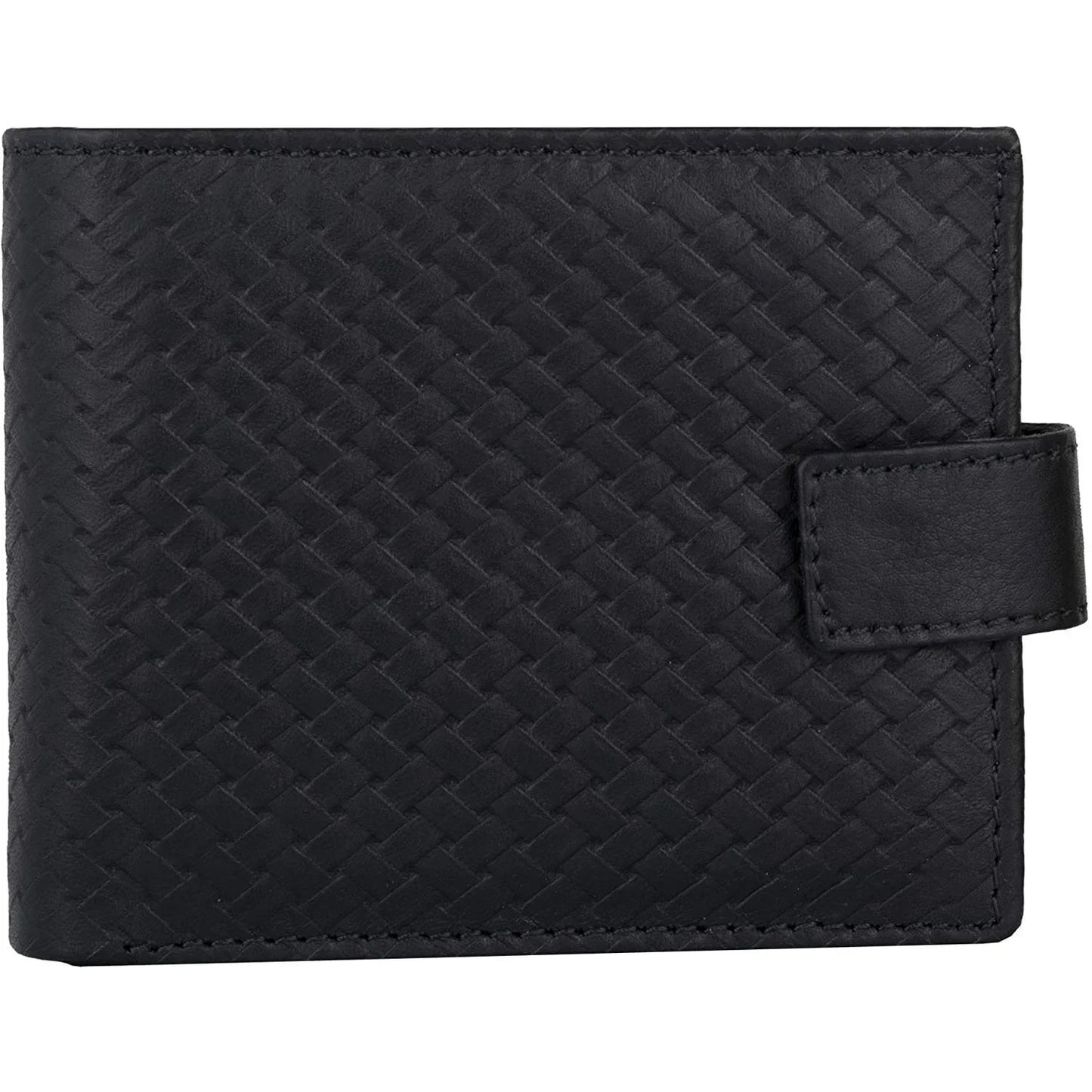 genuine leather rfid trifold male wallets