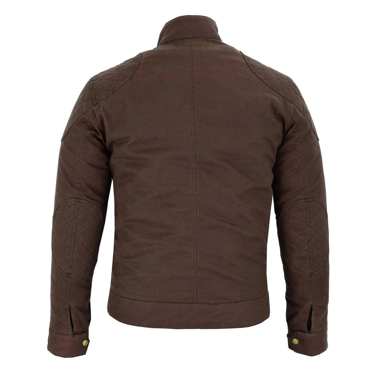 classic waxed cotton motorcycle biker jacket for men