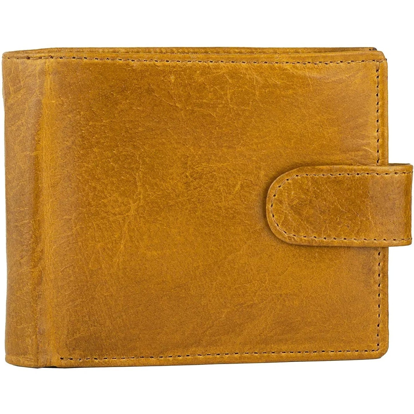 mens wallet genuine leather rfid bifold wallet with coin pocket