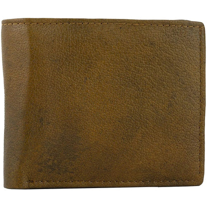 Mens Slim Wallet in Genuine Cowhide Leather with RFID Protection