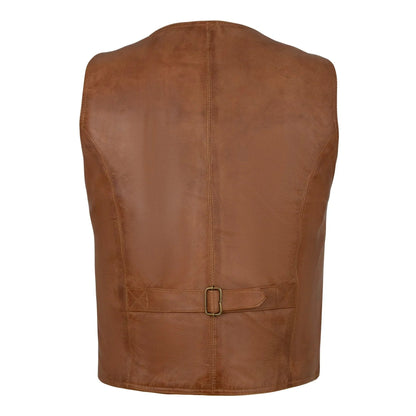 Leather Dress Vest for Men with Classic Fashion and Everyday Comfort