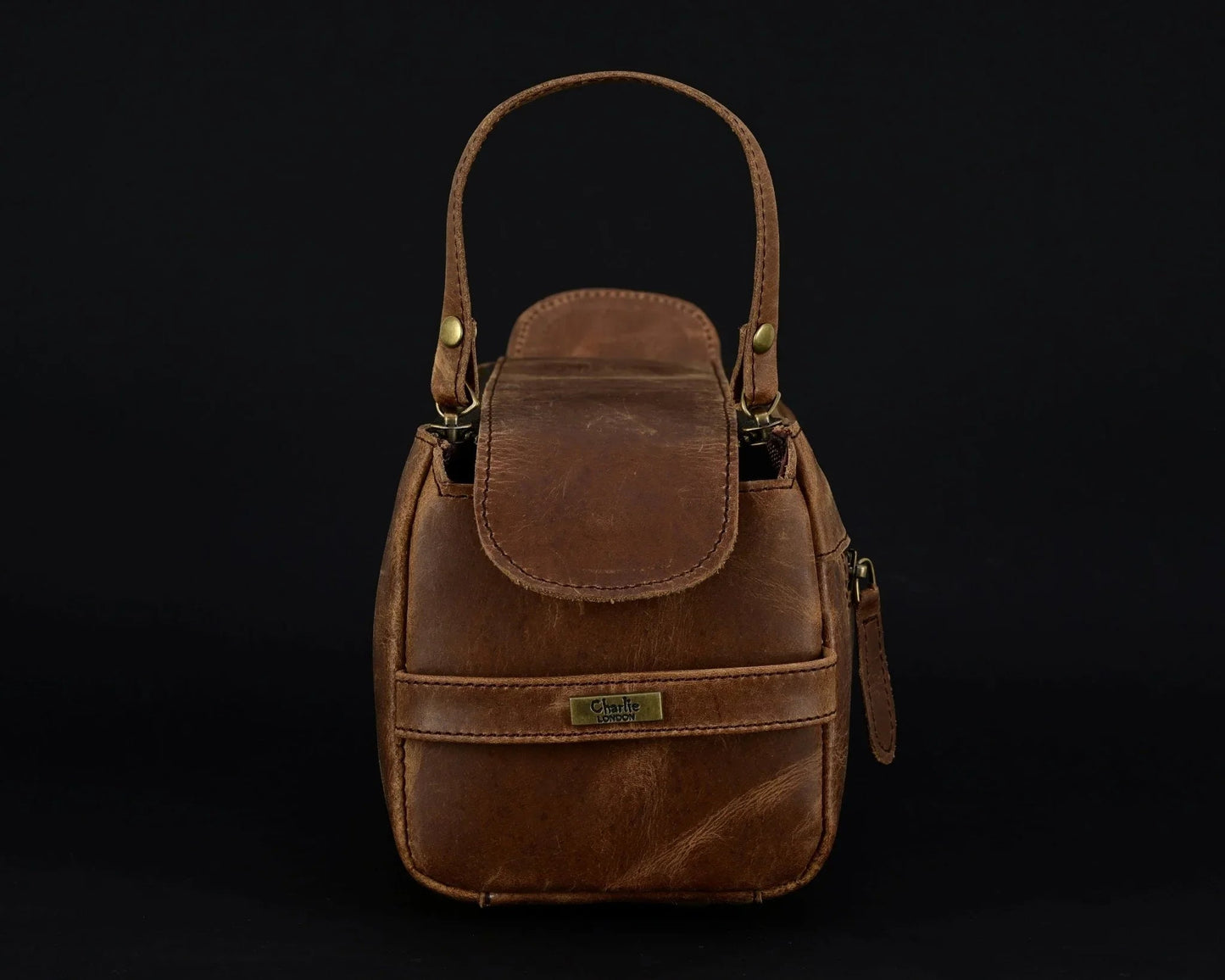 mens wash bag – premium genuine leather travel toiletry bag