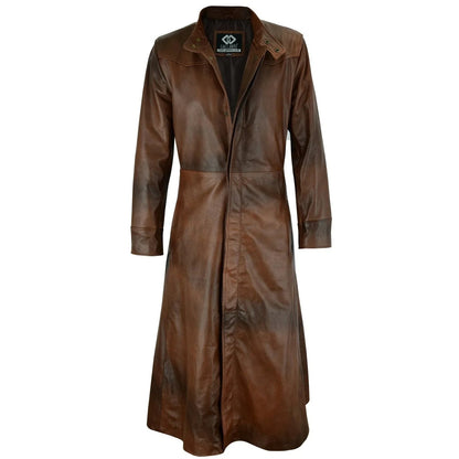 Female Trench Coat – Neo Matrix Gothic Long Leather Coat for Women
