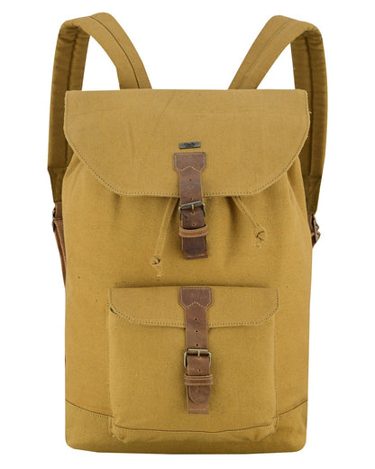 Travel Backpack – Premium Canvas & Leather Laptop Backpack