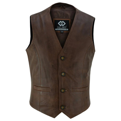 Leather Dress Vest for Men with Classic Fashion and Everyday Comfort