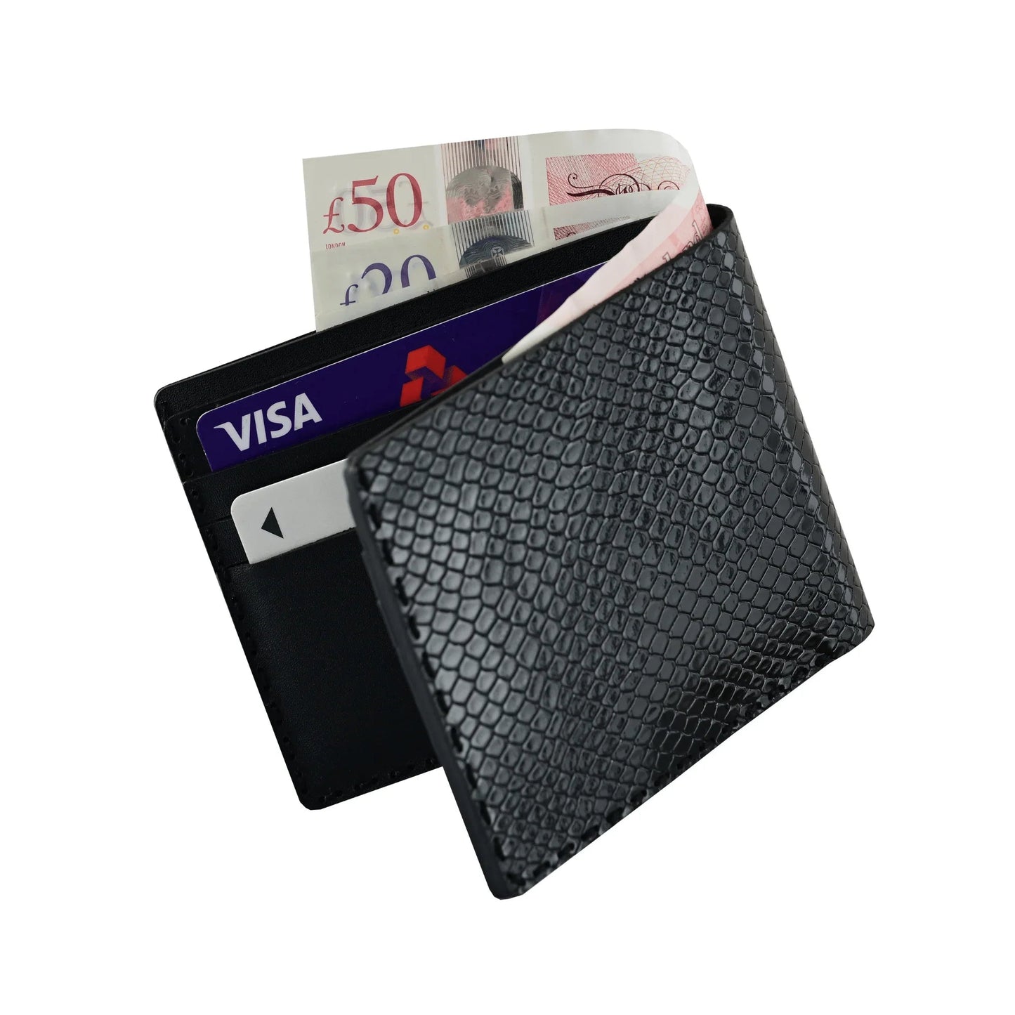 premium mens gift box with genuine leather wallet and ratchet belt