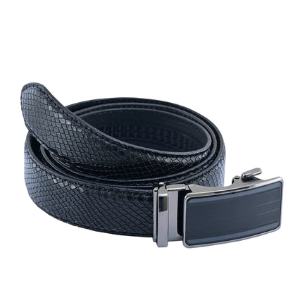 Premium Mens Gift Box with Genuine Leather Wallet and Ratchet Belt