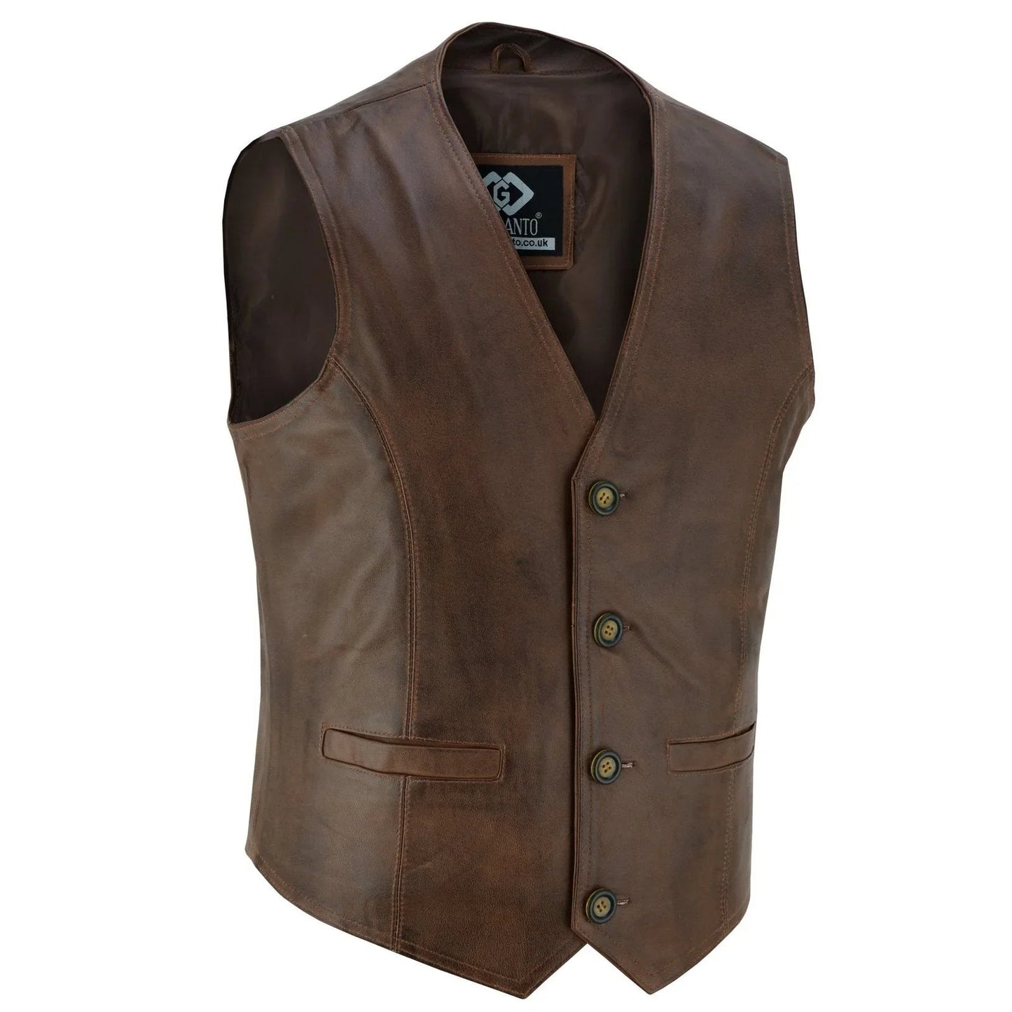 leather dress vest for men with classic fashion and everyday comfort