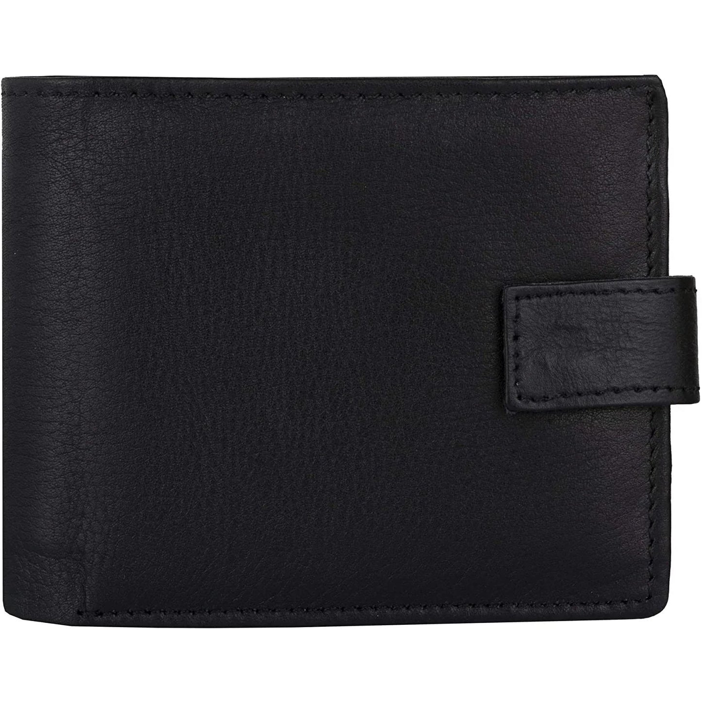 genuine leather rfid trifold male wallets