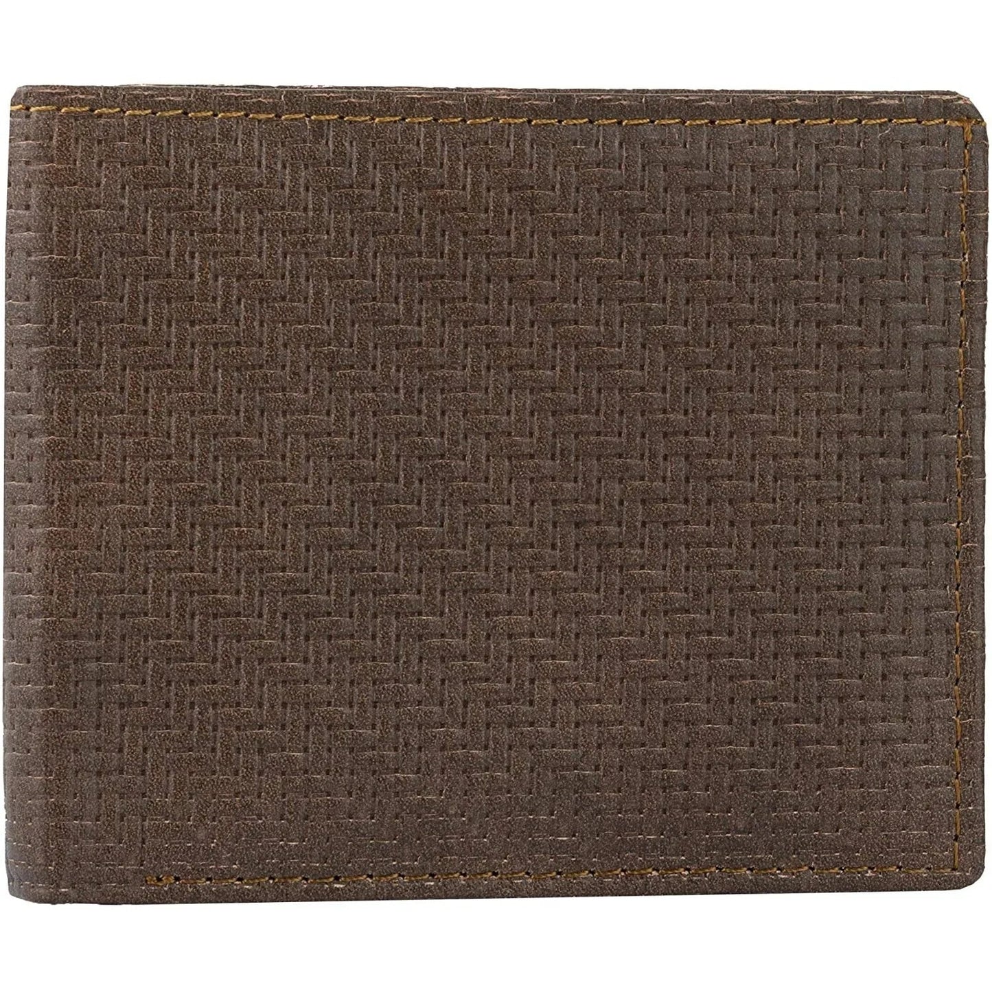 genuine leather men's billfold rfid wallet with coin pocket