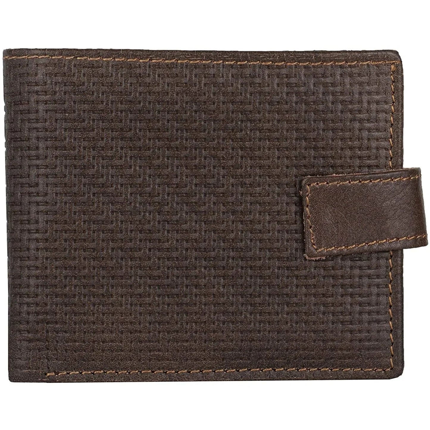 genuine leather rfid trifold male wallets