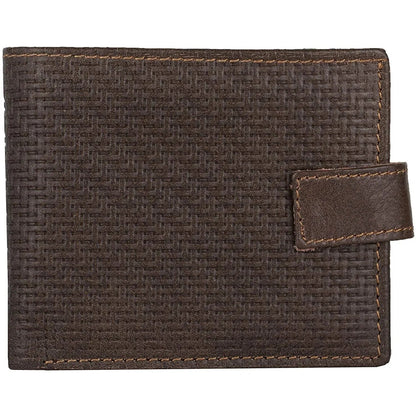 Genuine Leather RFID Trifold Male Wallets