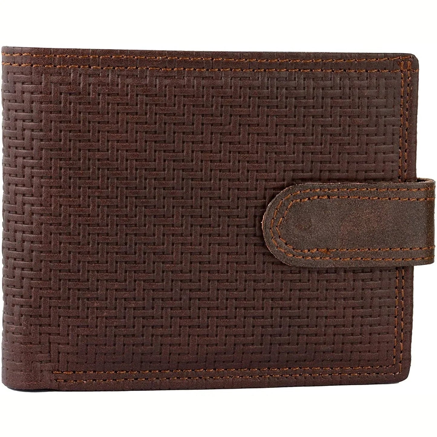 mens wallet genuine leather rfid bifold wallet with coin pocket