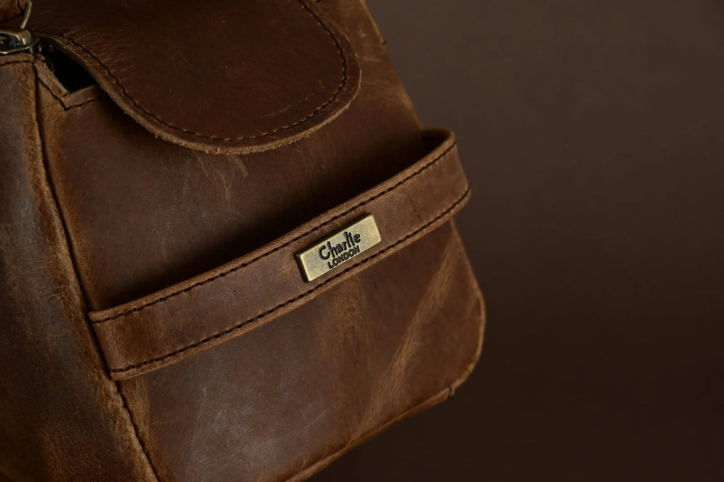 mens wash bag – premium genuine leather travel toiletry bag