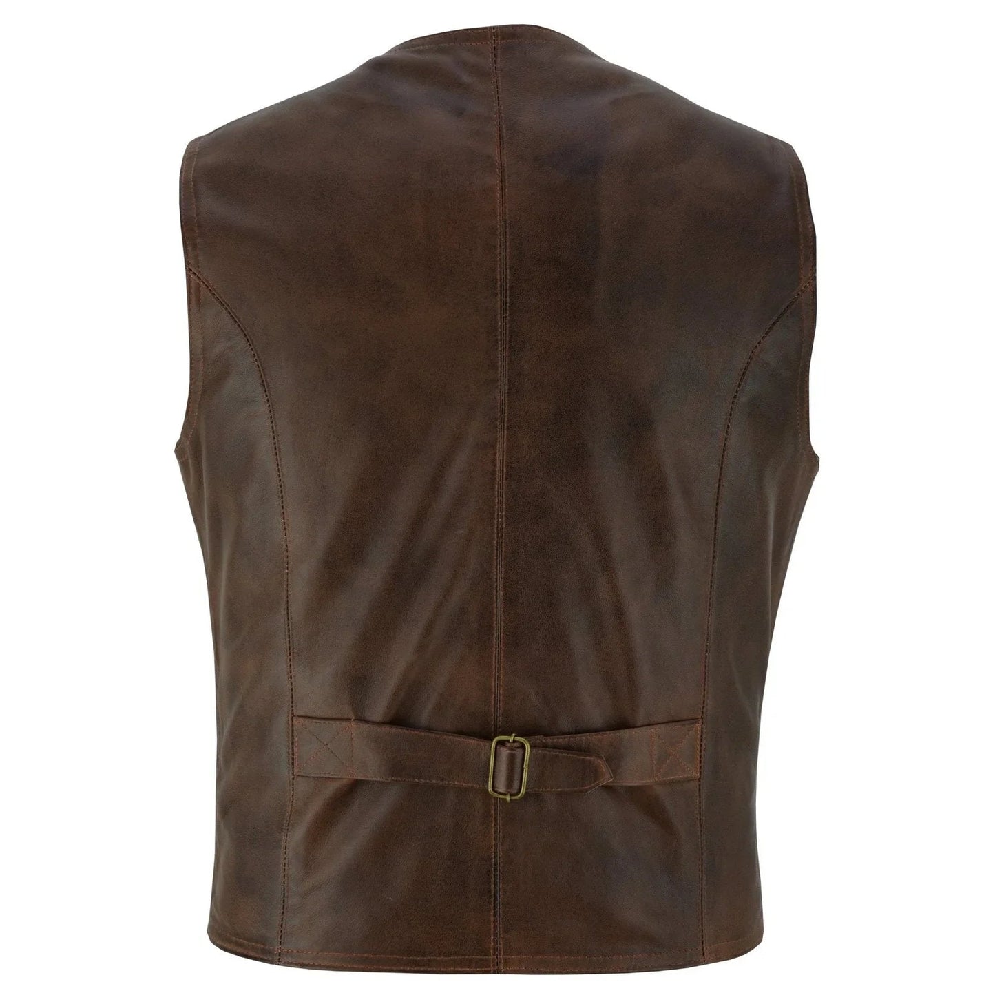leather dress vest for men with classic fashion and everyday comfort