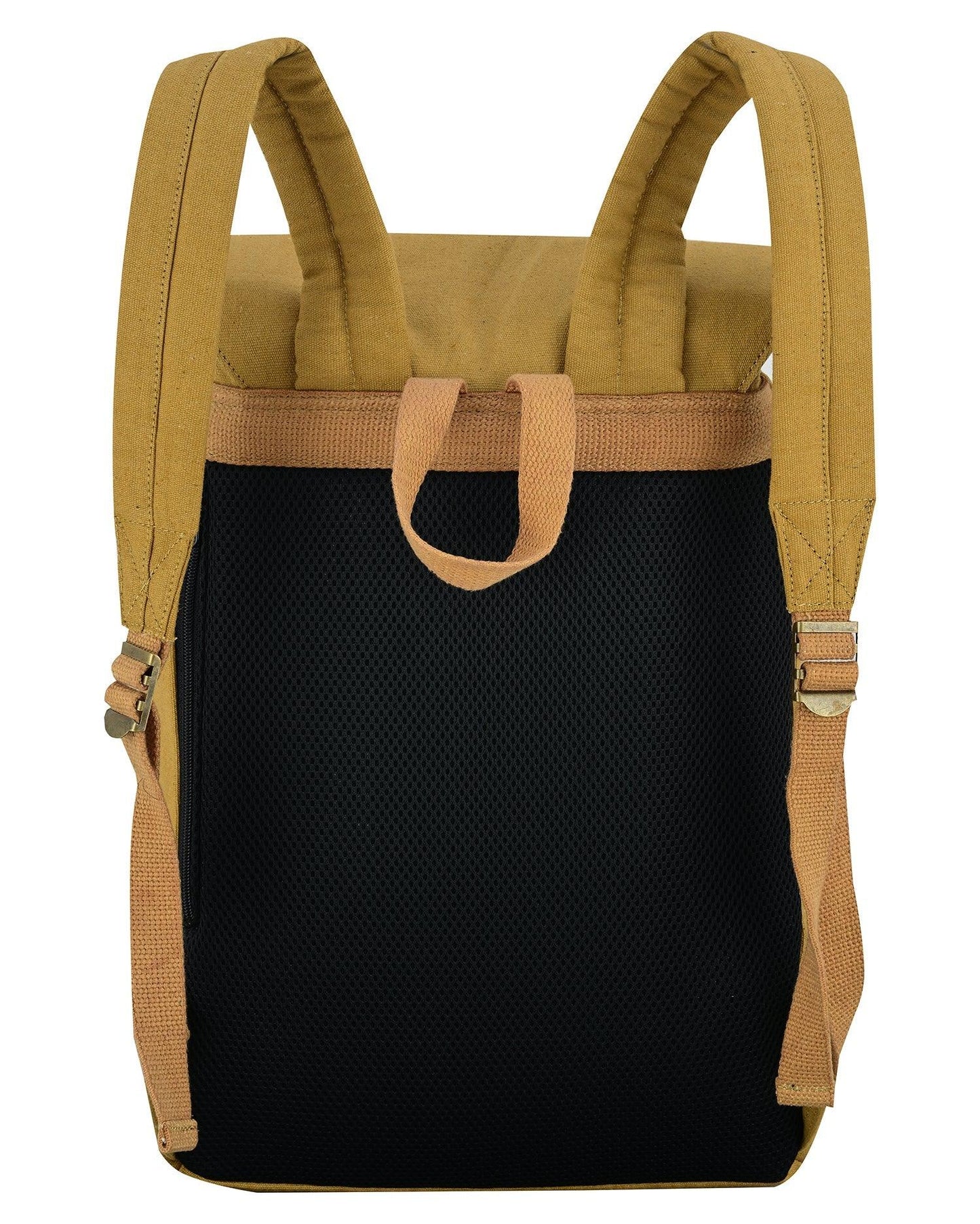 travel backpack – premium canvas & leather laptop backpack