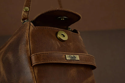 Mens Wash Bag – Premium Genuine Leather Travel Toiletry Bag