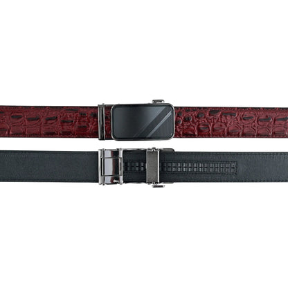 Premium Mens Gift Box with Genuine Leather Wallet and Ratchet Belt