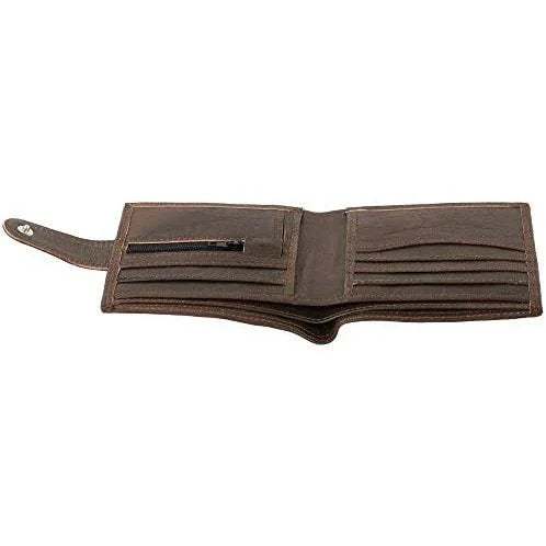 mens wallet genuine leather rfid bifold wallet with coin pocket
