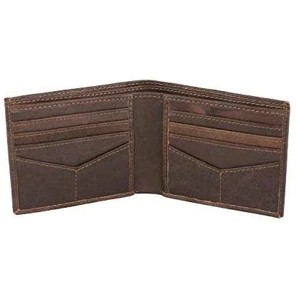 Mens Slim Wallet in Genuine Cowhide Leather with RFID Protection