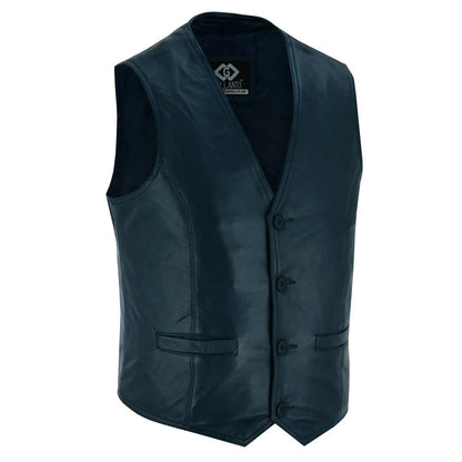 Leather Dress Vest for Men with Classic Fashion and Everyday Comfort