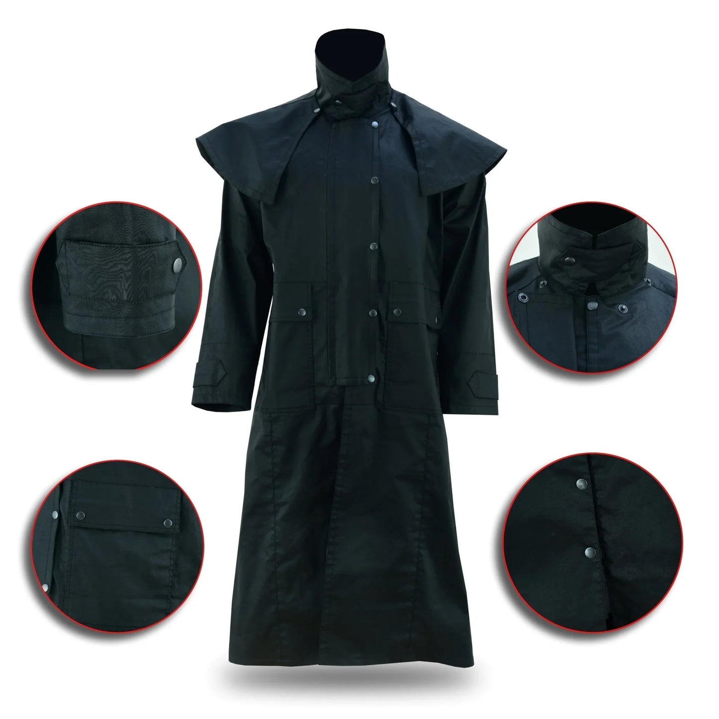long coat women – premium waterproof full-length rain coat
