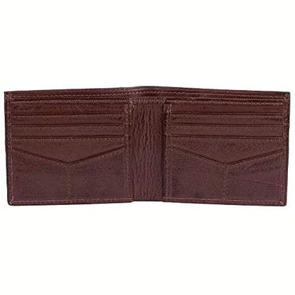 Mens Slim Wallet in Genuine Cowhide Leather with RFID Protection