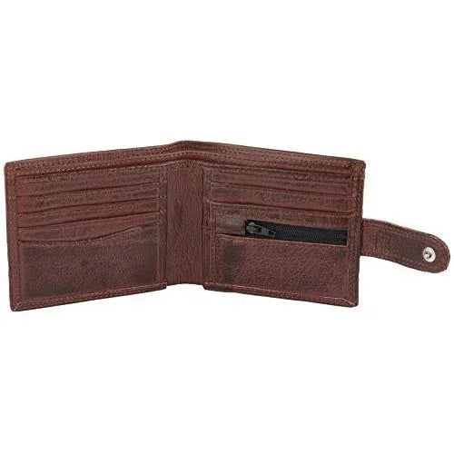 mens wallet genuine leather rfid bifold wallet with coin pocket