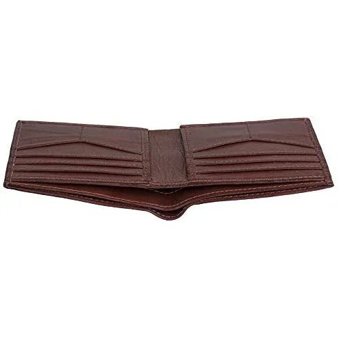 mens slim wallet in genuine cowhide leather with rfid protection
