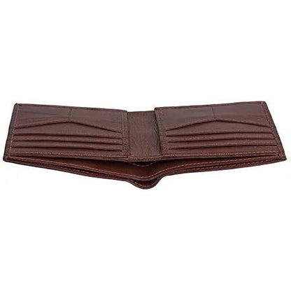 Mens Slim Wallet in Genuine Cowhide Leather with RFID Protection