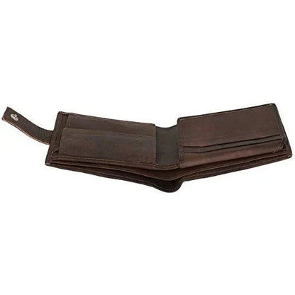 Genuine Leather RFID Trifold Male Wallets