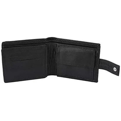 Genuine Mens Leather Wallet with RFID Trifold Vintage Design