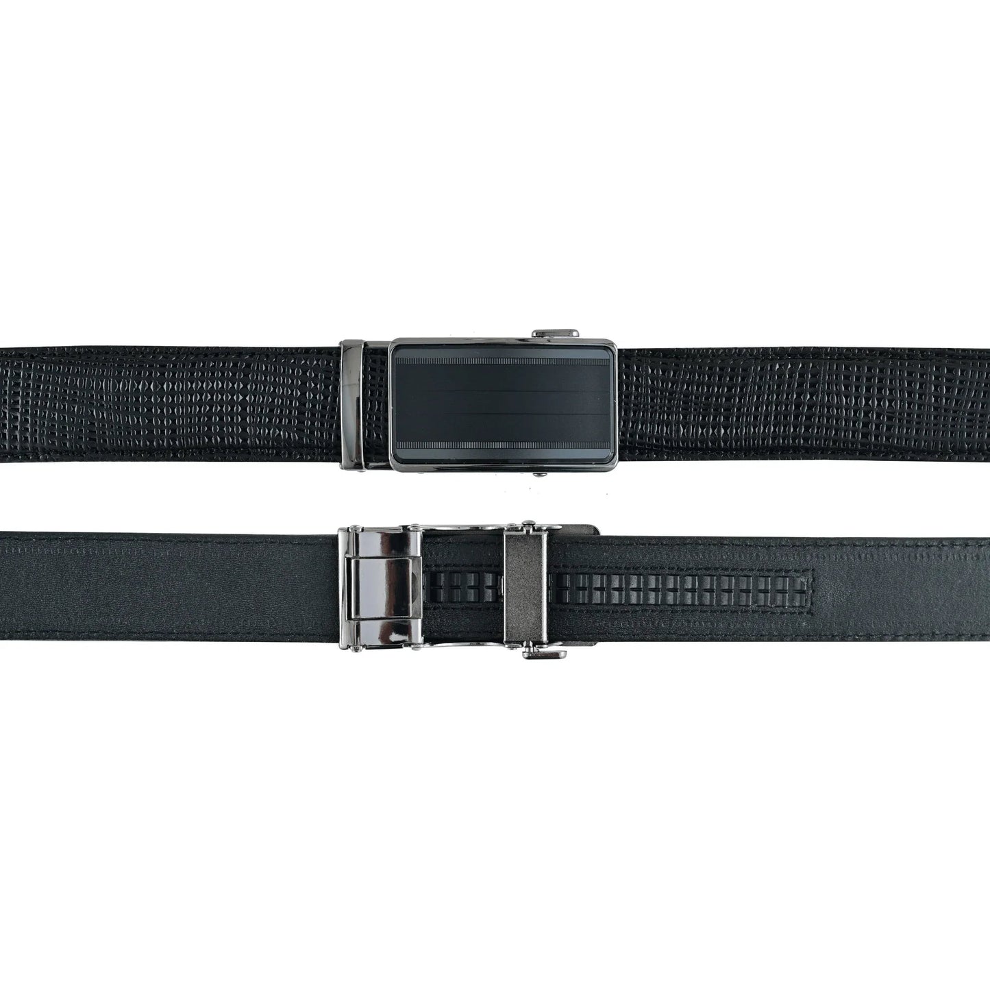 premium mens gift box with genuine leather wallet and ratchet belt