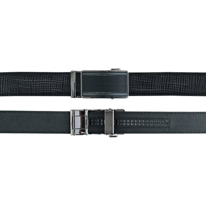 Premium Mens Gift Box with Genuine Leather Wallet and Ratchet Belt