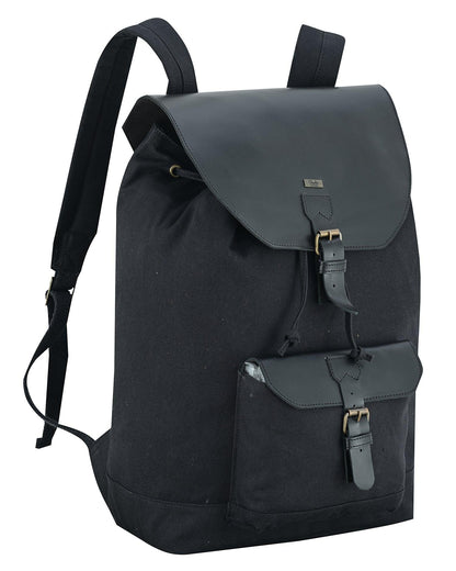 Travel Backpack – Premium Canvas & Leather Laptop Backpack