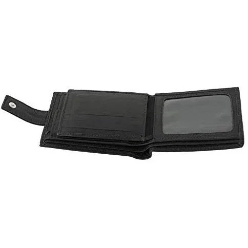 genuine mens leather wallet with rfid trifold vintage design