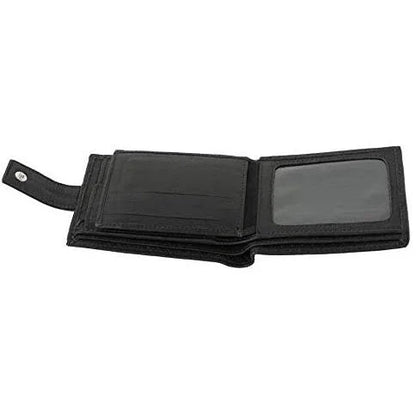 Genuine Mens Leather Wallet with RFID Trifold Vintage Design