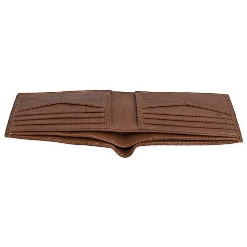 mens slim wallet in genuine cowhide leather with rfid protection