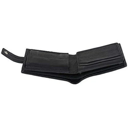 Genuine Leather RFID Trifold Male Wallets