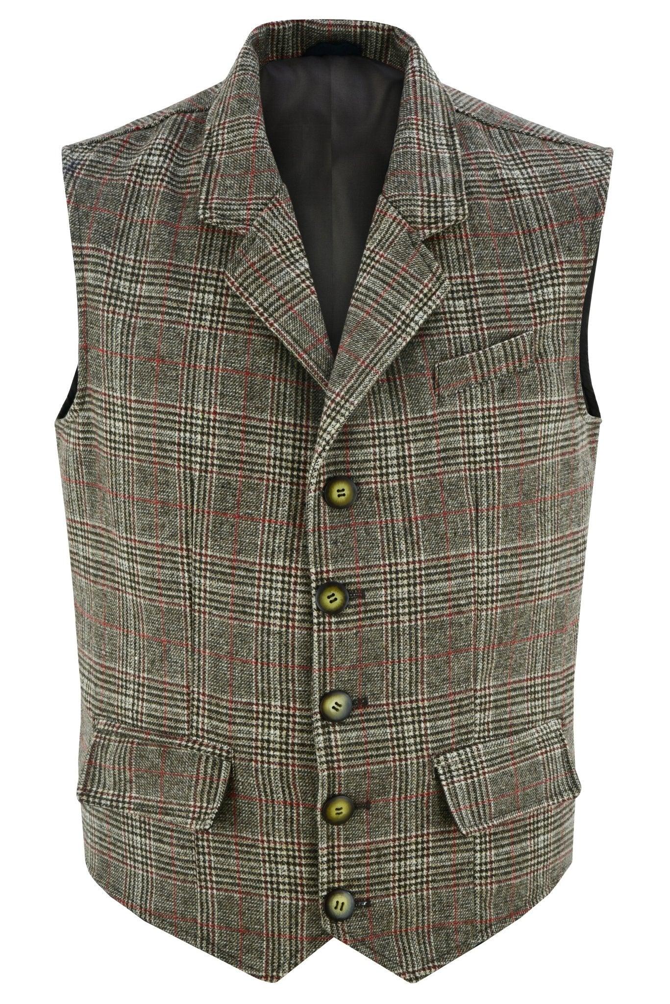 mens vest for sale with timeless tweed fashion and tailored style