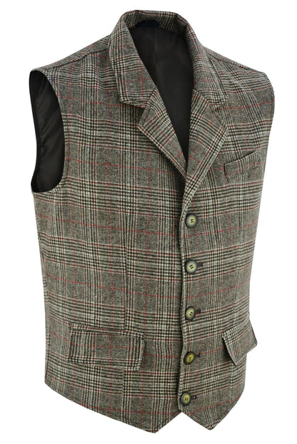 Mens Vest for Sale with Timeless Tweed Fashion and Tailored Style