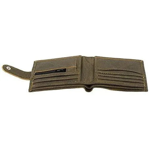 mens wallet genuine leather rfid bifold wallet with coin pocket