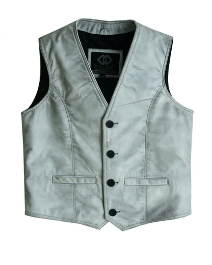 Leather Dress Vest for Men with Classic Fashion and Everyday Comfort