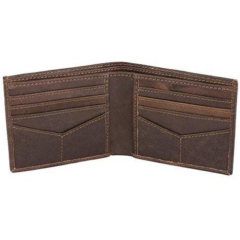mens slim wallet in genuine cowhide leather with rfid protection