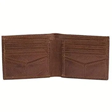 Mens Slim Wallet in Genuine Cowhide Leather with RFID Protection