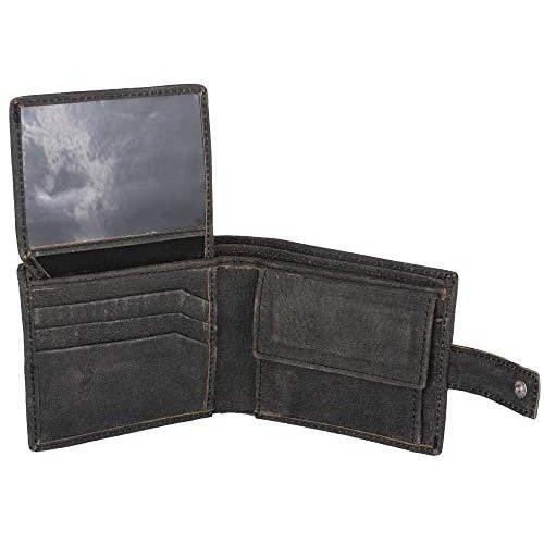 genuine leather rfid trifold male wallets