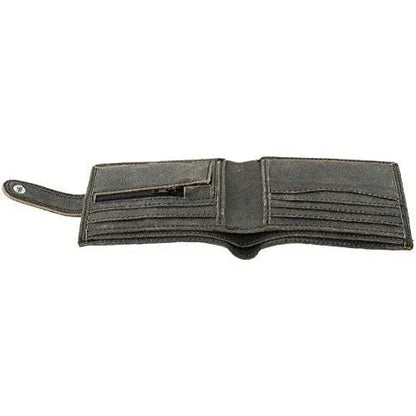 Mens Wallet Genuine Leather RFID Bifold Wallet with Coin Pocket