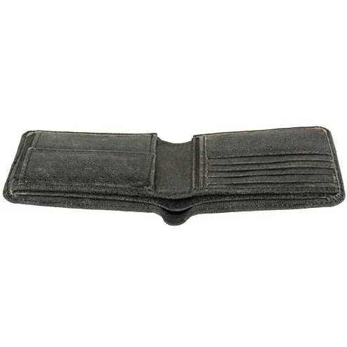 genuine leather men's billfold rfid wallet with coin pocket